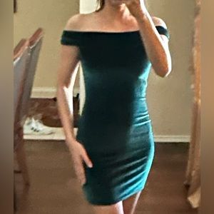 UO green mini dress